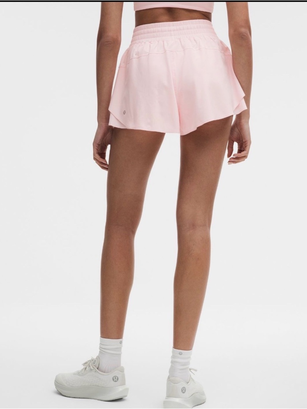 Lululemon Shake It Out High-Rise 2.5” Run Shorts Pink Mist NWT
